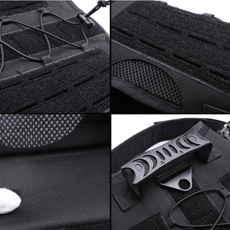 Nylongeschirr für große Hunde, militärisches taktisches Hundegeschirr, Weste für Spaziergänge, Jagd, Deutscher Schäferhund, Dobermann, Molle-Trainingsweste