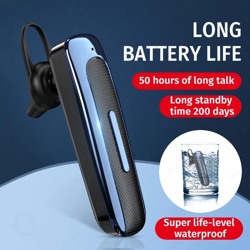 Écouteurs Bluetooth sans fil avec microphone Écouteurs à réduction de bruit Mains libres Casque à réduction de bruit Pour la conduite Affaires