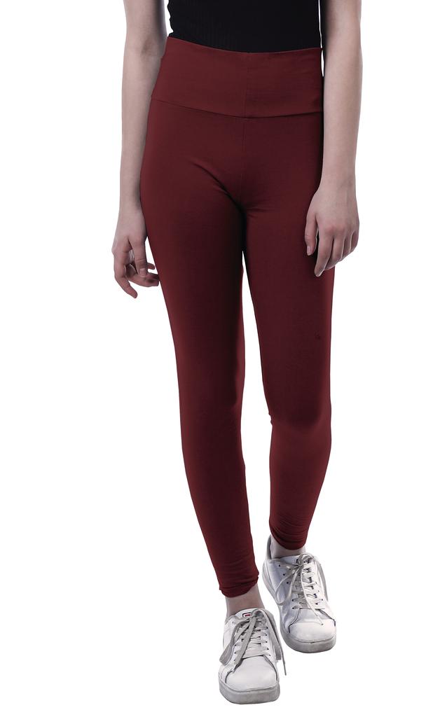 Moomaya High Waist Leggings For Womens Pull On Soft Running Yoga Pants-VY