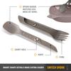 UCO Outdoor Camping Tableware Switch Spoke Utensil Set Sandstone Japanese 27008 [Official Product]