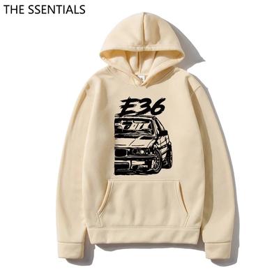 Klasik E30 E46 E92 F80 M3 E36 Kapşonlu Moda Grafik Baş Harf D Kapşonlu Unisex Hip Hop Kazak Sweatshirt Araba Grafik Kapşonlu