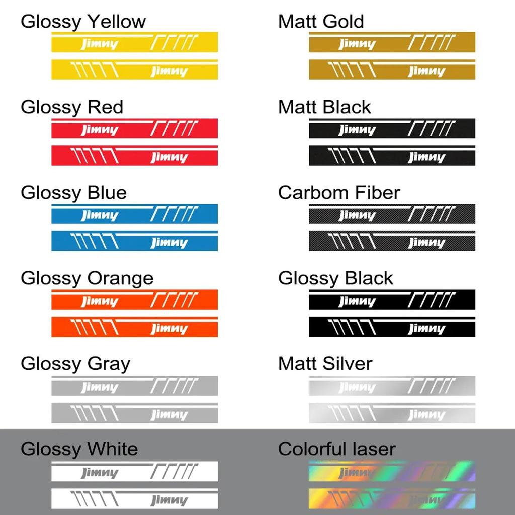 IBLUON 2Pcs Car Door Side Sticker Vinyl Film Fits Suzuki Jimny Sierra JB64 JB74 2018 2019 2020 Auto Accessories Decal,