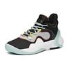 Anta Speedy Decision KT Thompson Cushioning Anti-Slip And Wear-Resistant Mid-Top Basketball Shoes Black Gray Green 112041612-7
