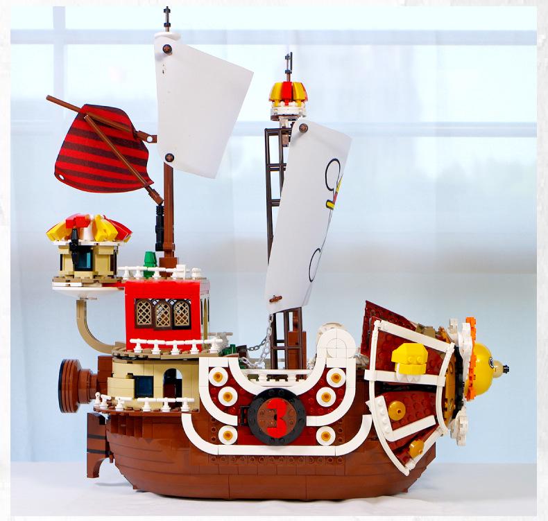 Thousand Sunny Schiff Kompatible Lego Steine - One Piece Pädagogisches Bauset für Jungen (S Marke 6298)