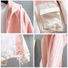 Women Spring Autumn  Hooded Windbreaker Coat  Fashion Trench Coat Temperament Elegant Jacket Top Loose Outwear