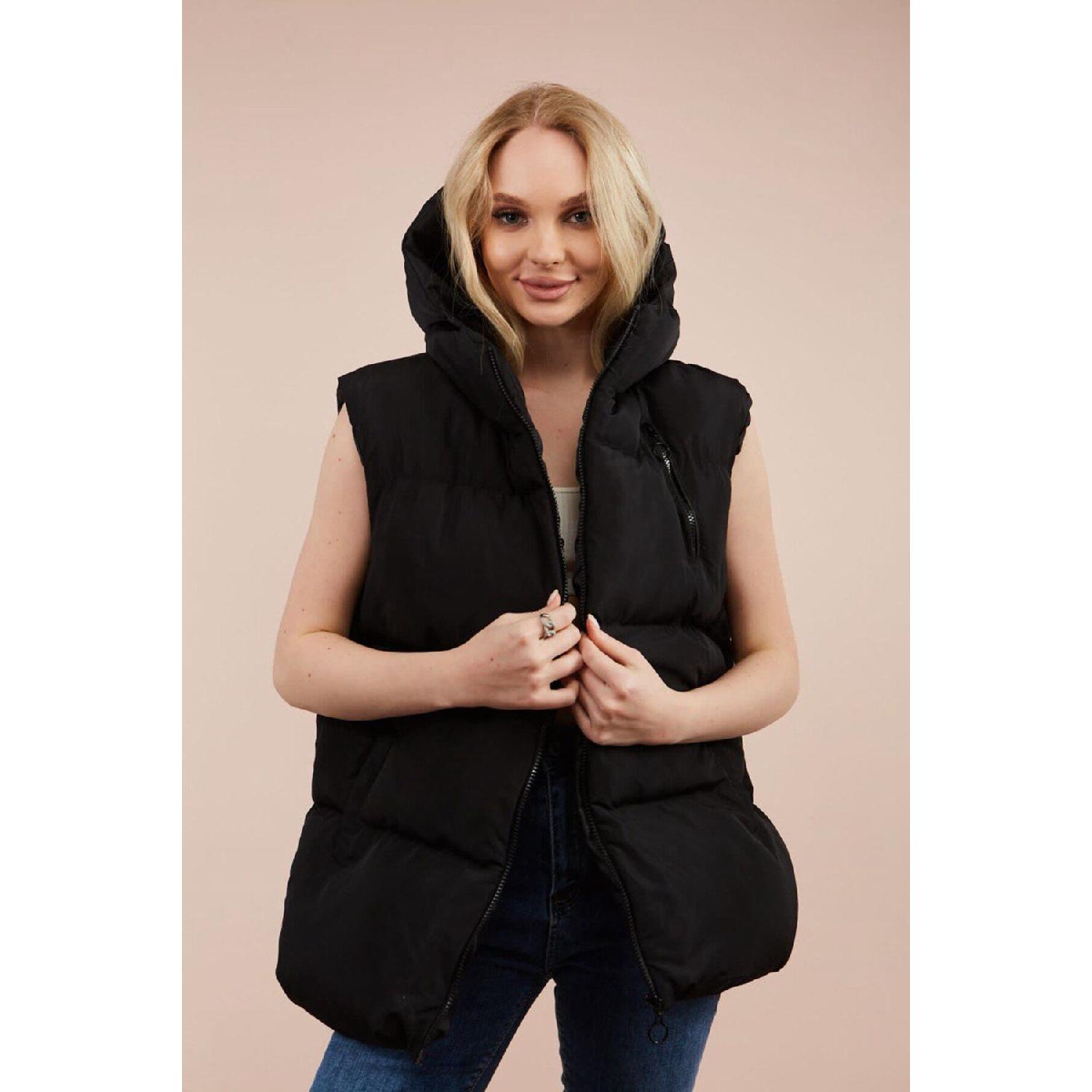 

Women s Coat Vest Jacket Coat Raincoat Overcoat S чорний