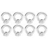 8pcs Eye Nuts Stainless Steel Outdoor Lifting Tools for Ocean Industry Yachts Motor Boats Assault