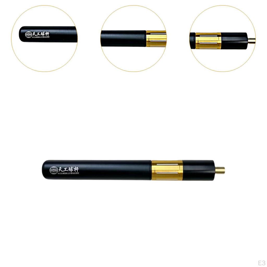 Pool Cue Extension Retractable Practice Compact Billiards Blue Black