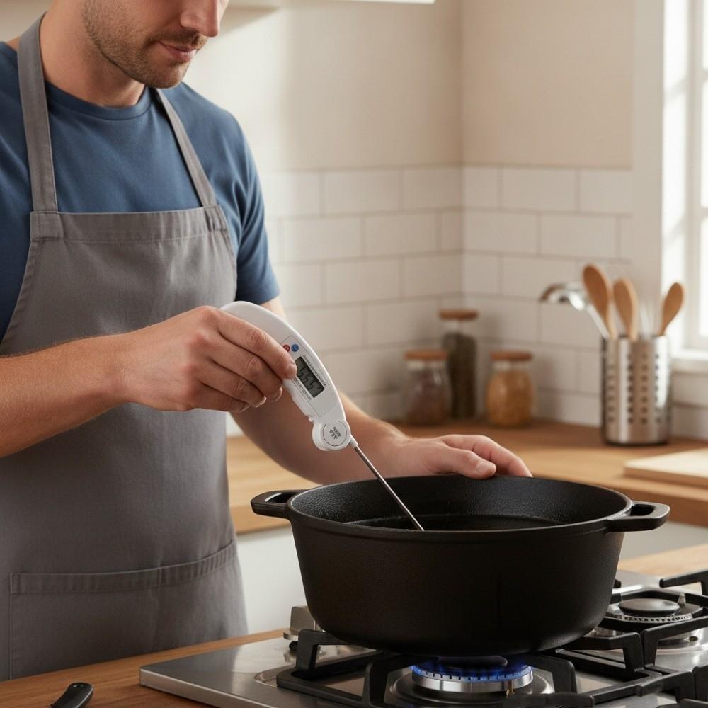 Switchable Units Probe Food Thermometer Magnetic Cooking Thermometer Digital Meat Thermometer  BBQ