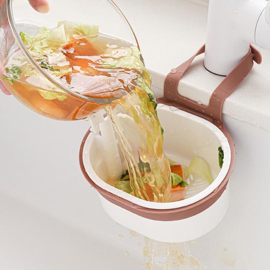 Sink Drain Basket Detachable Easy To Clean Multi-Use Adjustable Faucet Hanging Strainer Kitchen Waste Catcher