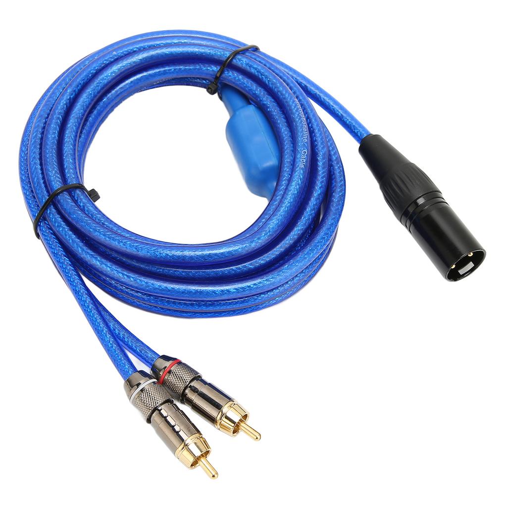 XLR Male To Dual RCA Sound Cable 1 XLR Male 3 Pin To Dual RCA Male Y Splitter Cable for Home