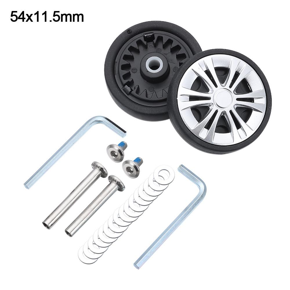 Portable Replacement Suitcase Wheels Silent with Screw Travel Luggage Wheels Wear-resistant Replace Wheels Luggage Accessories