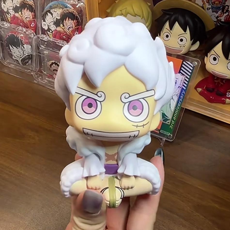 9.5cm ONE PIECE Anime Figure Look Up Gear 5 Monkey D. Luffy Action Figure Q Version Luffy Figurine PVC Collection Model Doll Toy