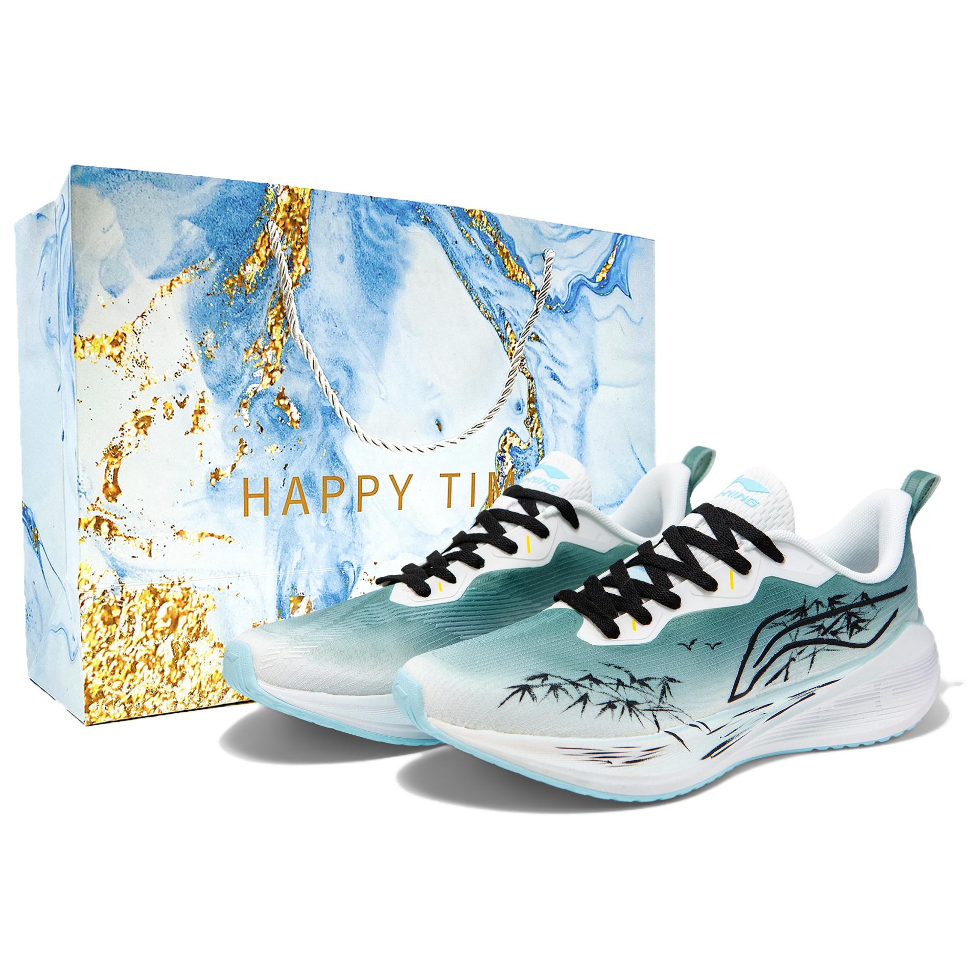 Li Ning Wuyue Ткань Амортизация Устойчивая к истиранию Дышащая Нескользящая ARST003-1(Team1704-SBOX) 45