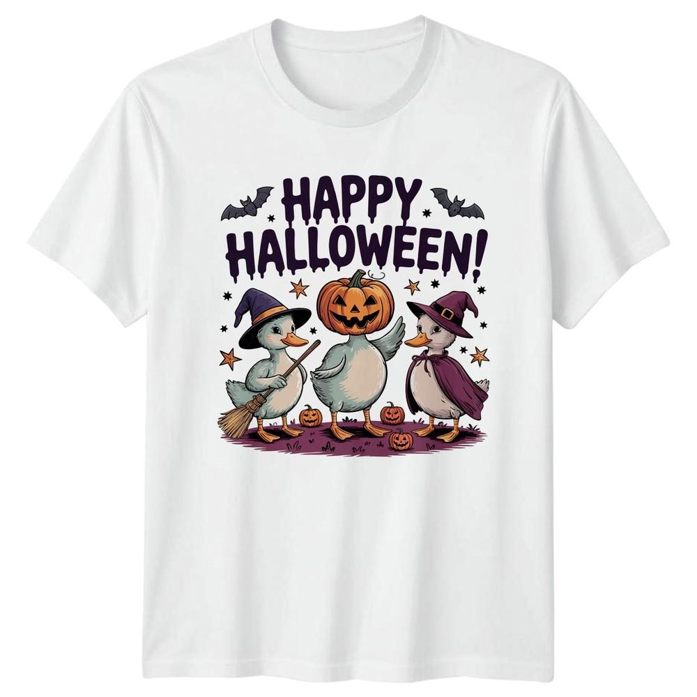 Happy Halloween TShirt Duck Witch Halloween Halloween Gift For Him And Her S