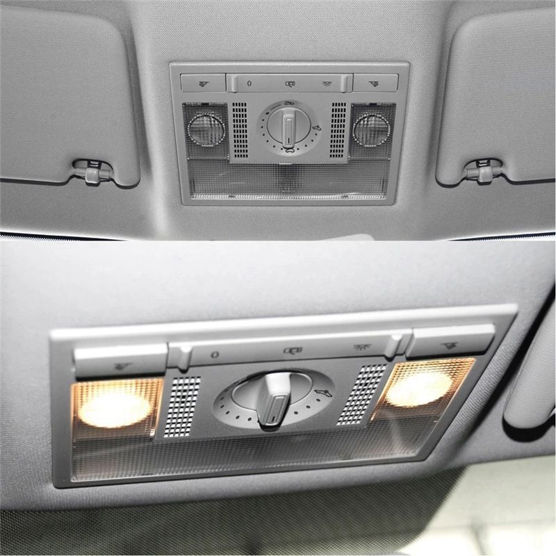 Durable-Car Front Console Roof Reading Light 6Q0947613A For VW Polo 9N Touran 02-10 Seat Leon Altea Dome Light Ceiling Lamp