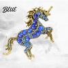 Exquisite Unicorn Accessory Retro Brooch Rhinestones Inlaid Lapel Pin Artistic