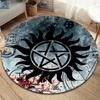 Nadpřirozený kulatý koberec, Koberec pro obývací pokoj, ložnici, pohovku, hernu, Dekorace, Protiskluzová podložka