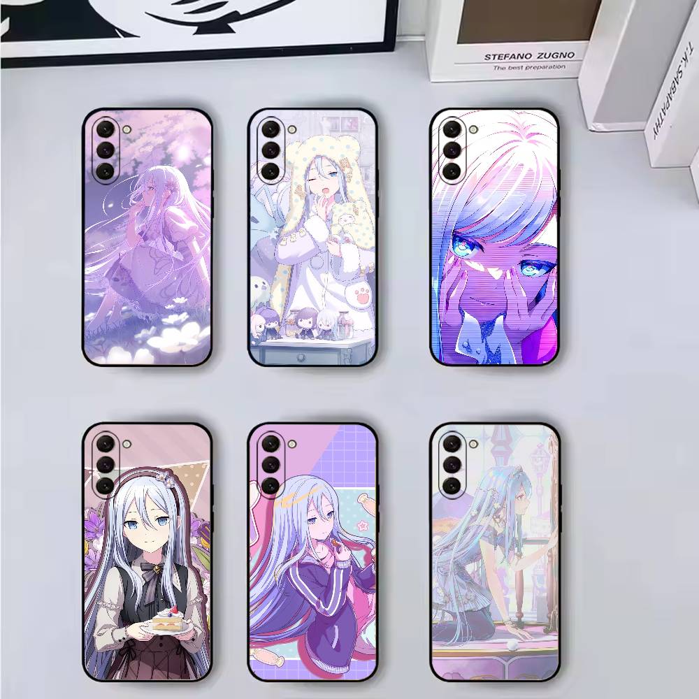 Game Project S-SEKAI Y-Yoisaki Kanade Phone Case For Samsung Galaxy A73,A72,A71,A70,A53,A52,A51,Soft Silicone Black Cover