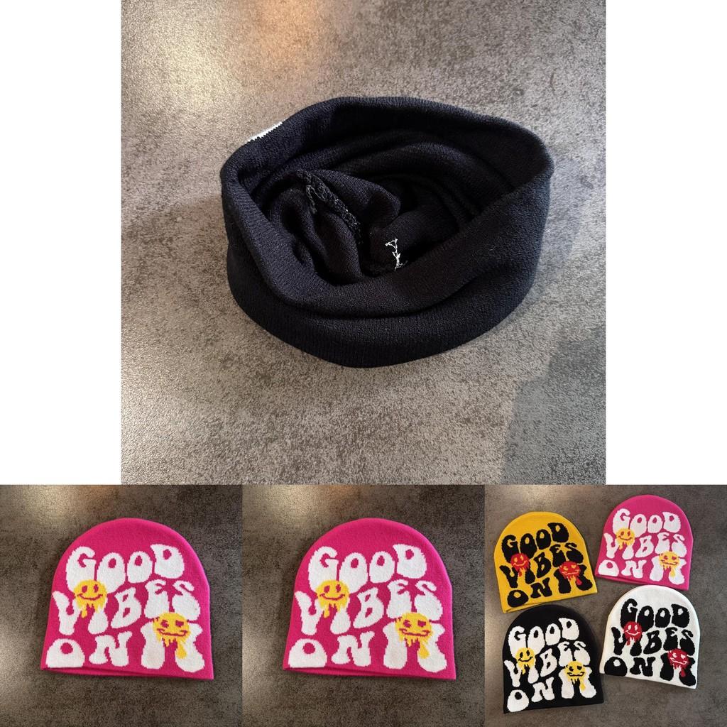 Beanie Hat With Halloween Letter Pattern For Men Women Autumn Cold Weather Fashion