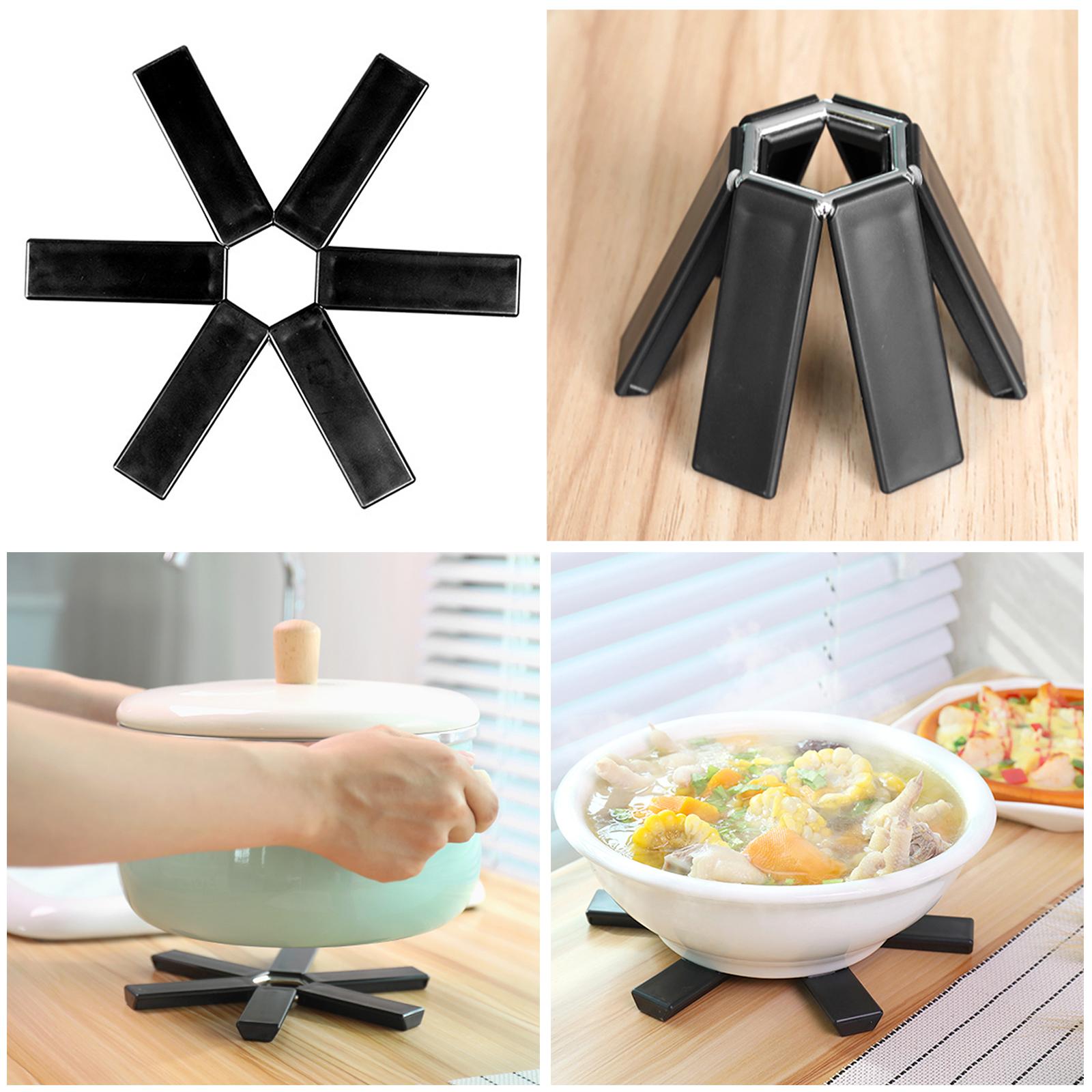 Foldable Trivet Mat Non-Slip Expandable Trivet Heat Insulation Pad Heat Resistant Insulated Placemat Kitchen Accessories China Mainland