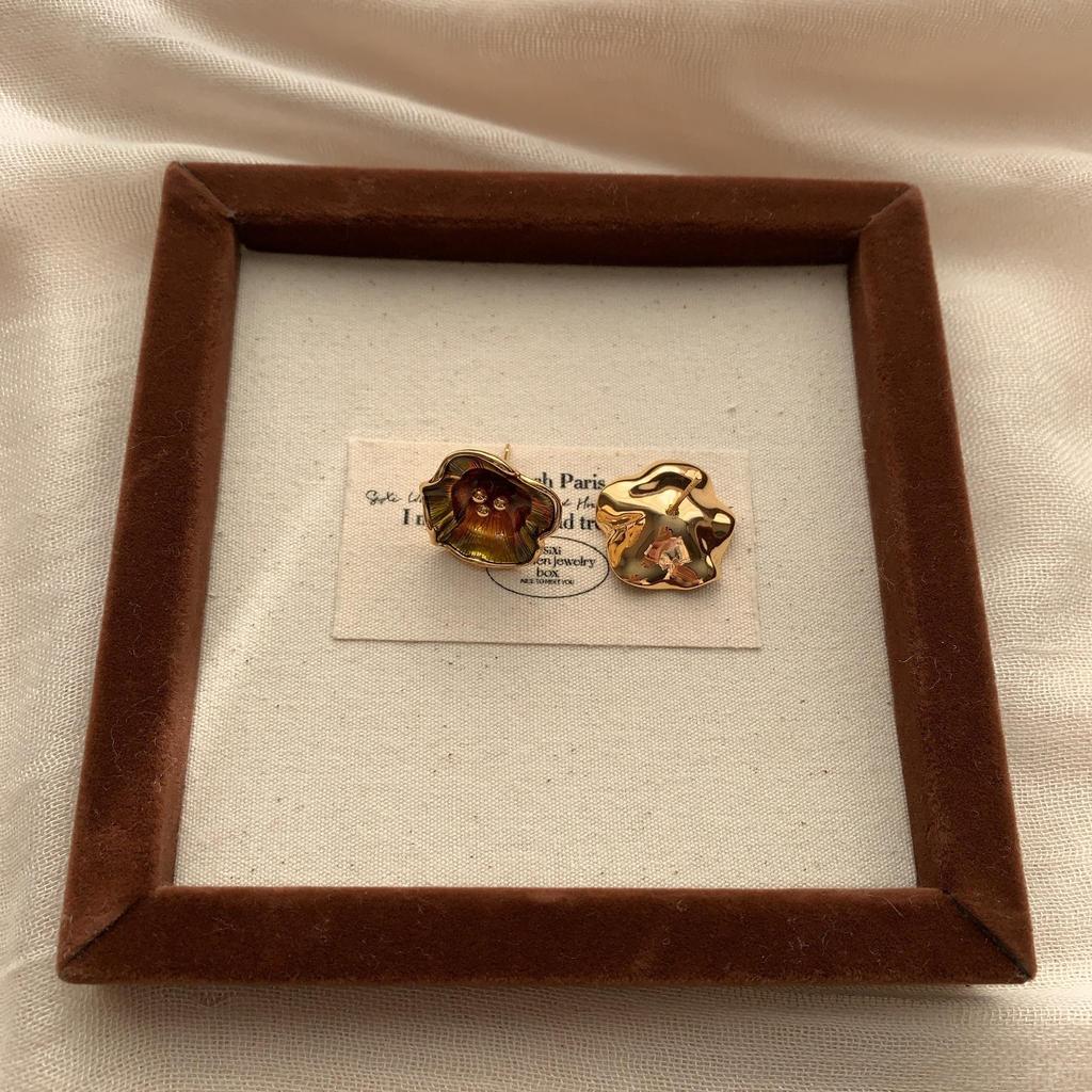 Three-Dimensional Petal Earrings, Stud Earrings, Light Luxury, Fresh And Smart Natural Atmosphere, Advanced Texture, Personalized Exquisite Earrings