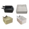 Laundry Room Water Collection Tray 19 X 8 X 8 Cm, Side Clip Drain Basin with Hose Guide for Daily Washer Runoff Use