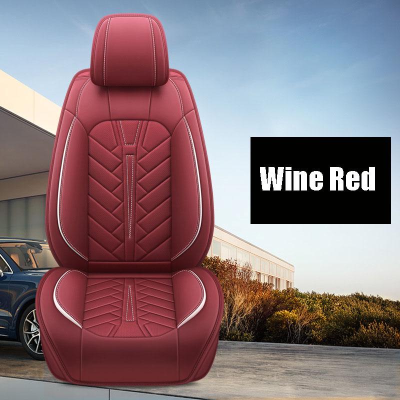 NS YOLO Leather Car Seat Covers Full Set, Universal Fit For Cars Trucks