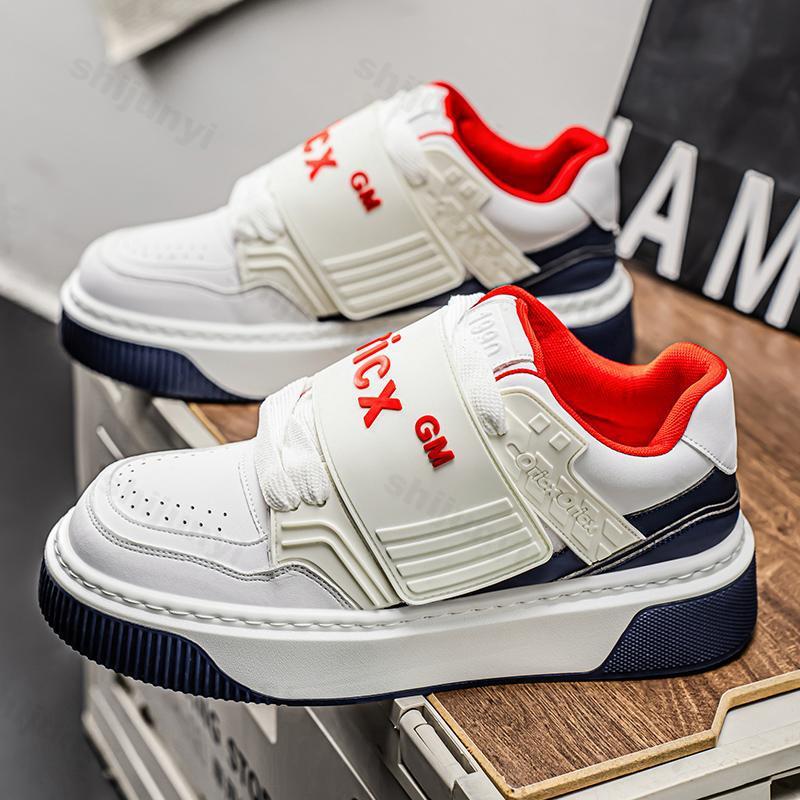 Fashion 2025 Spring New Niche Design Thick Sole Casual Shoes for Men Fashion Trend Comfortable Low Top Shoes Color Block Chunky sneakers