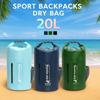 20L Swimming Bucket Bag Large-Capacity Beach Backpack Waterproof Dry Bag  Water-Splashing Festival