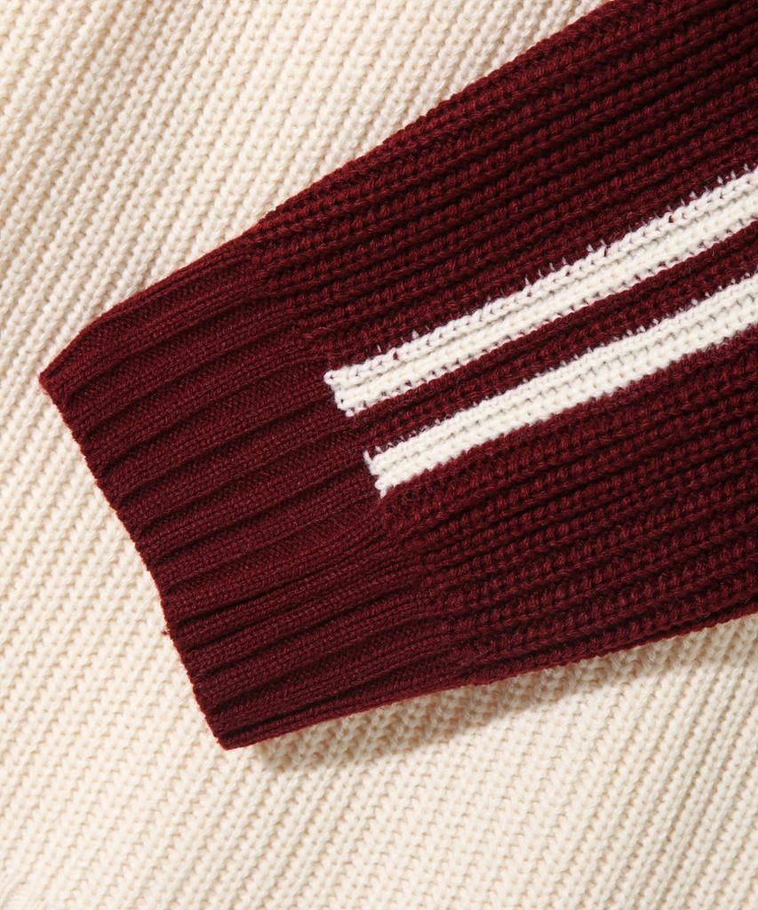 Dimiteulibeullaeg Vlad Raglan Track Sweatshirt Knit_Wine