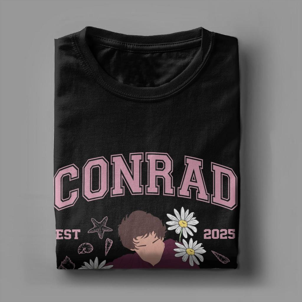Men Conrad Fisher T Shirts The Summer I Turned Pretty Pure Cotton Tops Short Sleeve O Neck Tee Shirt Birthday Gift T-Shirt
