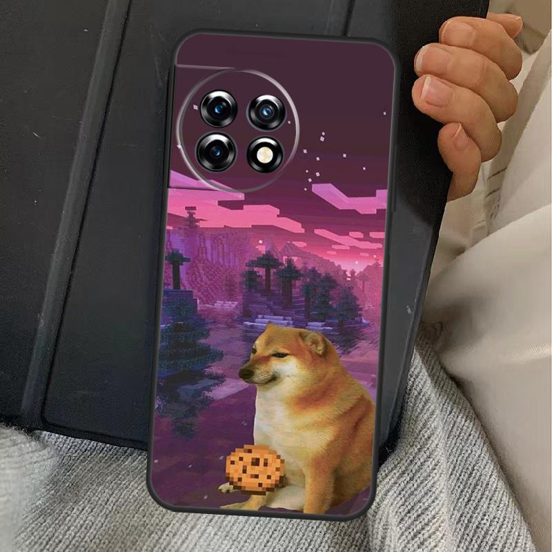 Cheems Doge Meme Funny Doggy Case For OnePlus 13R 12R 10R 13T 10T 8T 15 13 12 11 Nord CE 4 3 2 Lite N20 N30 Nord 5 Cover