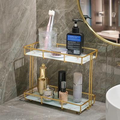 Desktop Storage Rack No Punching Wall Mounted Shelf Perfume Cosmetics Toiletries Lipstick Storage Racks Home Bathroon Supplies