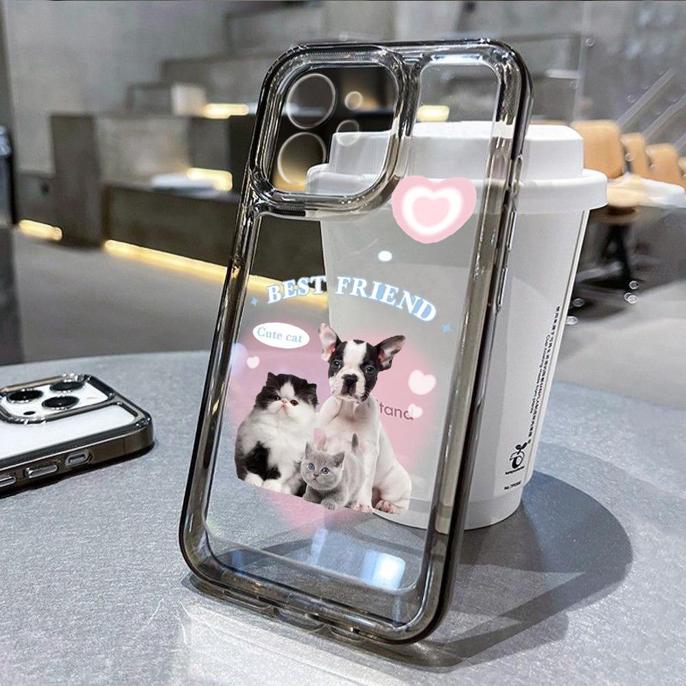 Cat Phone Case For iPhone 13 Cases iPhone 11 16 Pro Max 14 15 12 XR 13pro 16pro 16promax 13promax Soft TPU Clear Covers Fundas