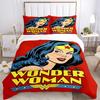 3pcs Wonder Woman Bedding Set, Soft Polyester Duvet Cover and Pillowcases Machine Washable Seasons All Suitable & Guest Room Decor282