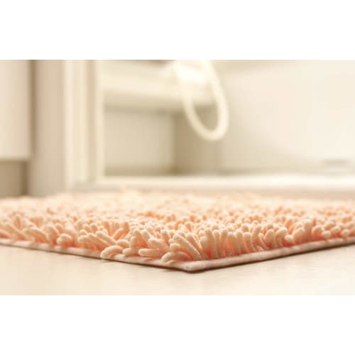 [Patented] Yamazaki Sangyo Soft Microfiber Bath Mat, Absorbent, Beige, Small, 36x50cm, Product Number 157389