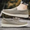 Fashion 2024 New Spring Summer Light Canvas Shoes Men Breathable Men Shoes Loafers Soft Comfortable Outdoor Flat Lazy Shoes for Male