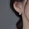 925 Sterling Silver Flower Stud Earrings | 2024 Trendy Light Luxury Jewelry for Women