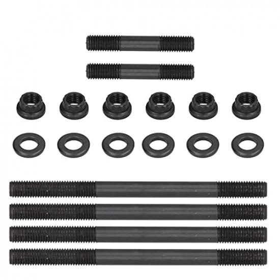 Cylinder Head Bolts, Steel Heavy Duty Cylinder Head Studs Nuts Kit Fit for Rhino 660/ 660