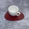 Pebble Faux Leather Triangle Placemat - Waterproof, Oil-proof, Heat Insulation, Christmas Decorative Mat
