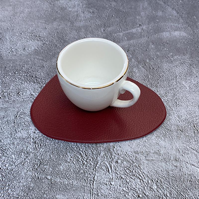 Pebble Faux Leather Triangle Placemat - Waterproof, Oil-proof, Heat Insulation, Christmas Decorative Mat