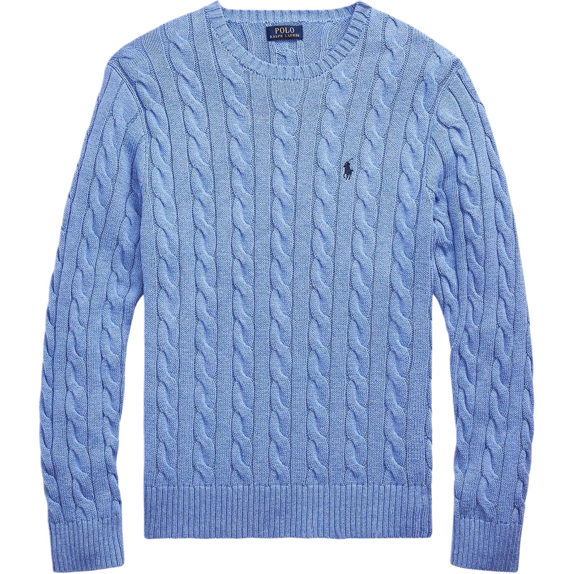 

Свитер мужской Polo Ralph Lauren с вышитым логотипом, с круглым вырезом, длинным рукавом, косами 710775885-006 M