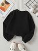 Valentine's Day Fashion Girls' Polyester Long-Sleeve Crewneck SweatshirtLove Cupcakes Hearts Roses Wings Soft