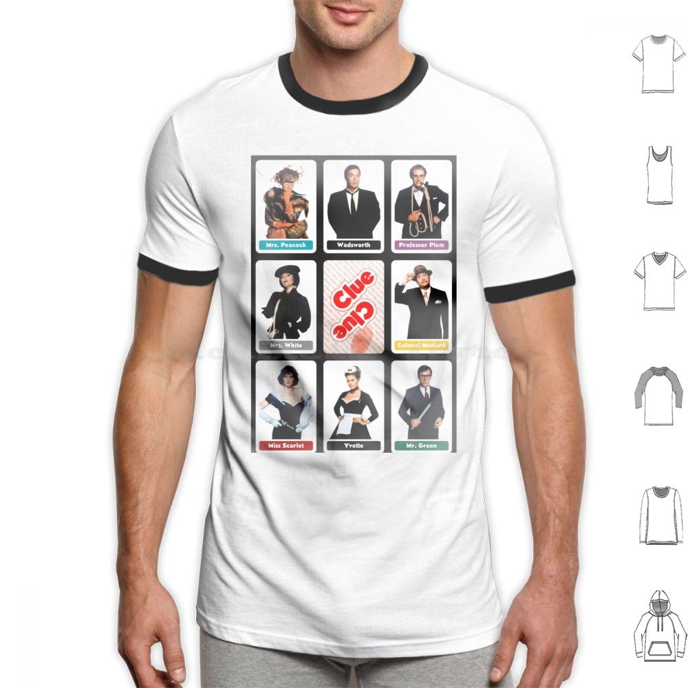 Clue 1985 T Shirt Cotton Men Women DIY Print Red Herring Singing Telegram Too Late Flames Vintage Retro Movie Clue Board