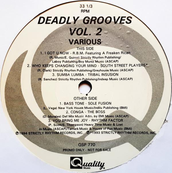 

LP Record VARIOUS Deadly Grooves Vol. 2 QSP770 Quality Music 1995 Canada Dance Electronica Used