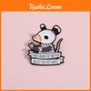Adorable Cartoon Mouse Brooch Creative Letter Pin Unique Fashion Accessory For All