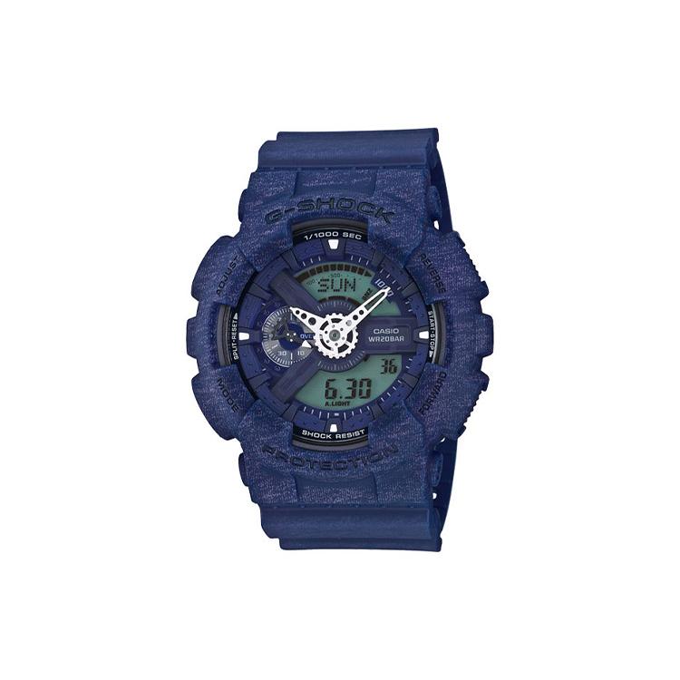 

CASIO Men Liquid Crystal/Analog Dual Display Series Blue Watch GA-110HT-2A GA-110HT-2A Blue Strap