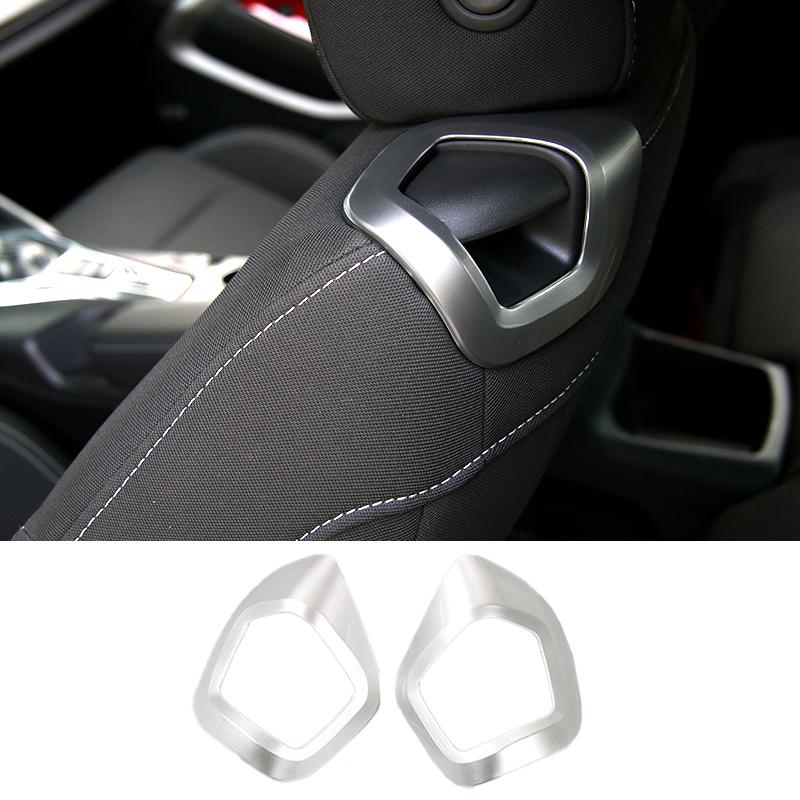 

Ручка ручной регулировки спинки сиденья автомобиля, отделка для Chevrolet Camaro 2017 2018 2019 2020 2021 2022, аксессуары для интерьера серебряный