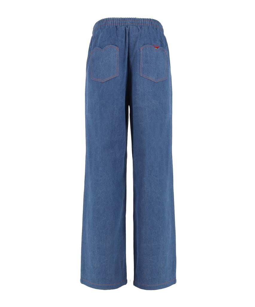KICHELEEHE Denim String Pants